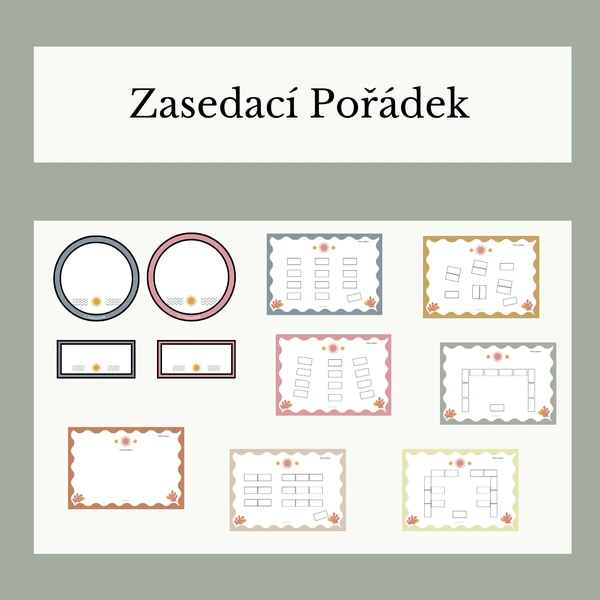 Zasedací pořádek třídy 1