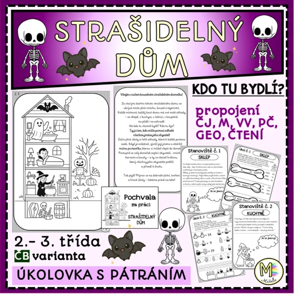 STRAŠIDELNÝ DŮM - ÚKOLOVKA S PÁTRÁNÍM - 2. - 3. TŘÍDA 1