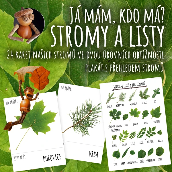 Já mám kdo má - karty pro stromy a listy 1