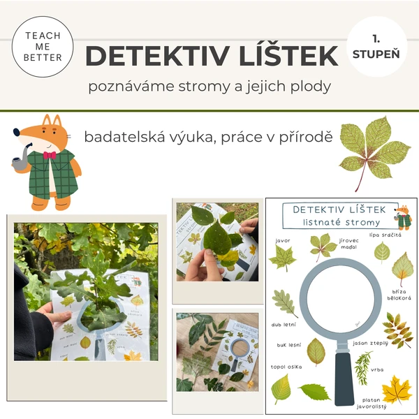 Detektiv Líštek - poznáváme stromy a jejich plody 1