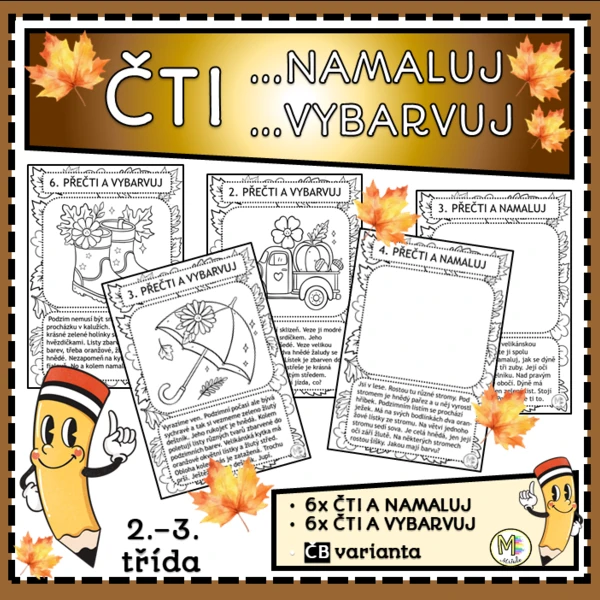 ČTI...A NAMALUJ...A VYBARVUJ- PODZIM 1
