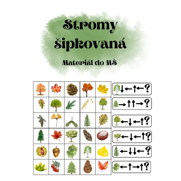 Stromy šipkovaná 🌳🌲 1