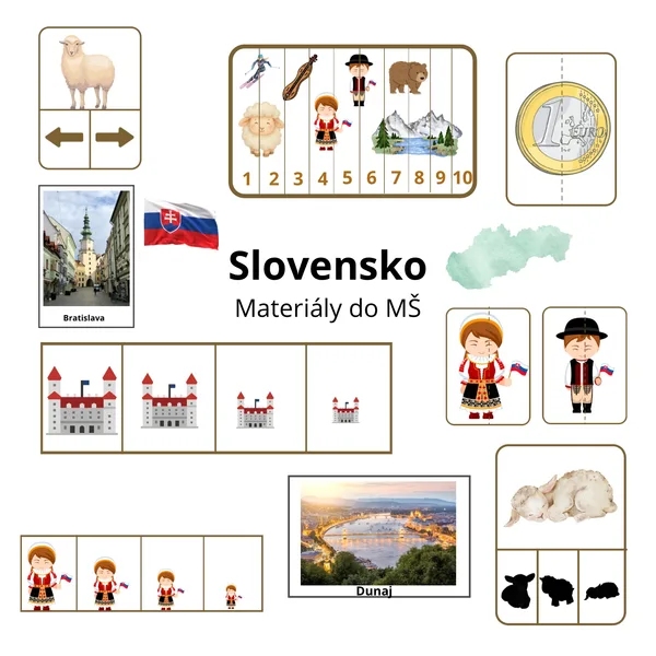 Slovensko 🇸🇰 materiál do MŠ 1