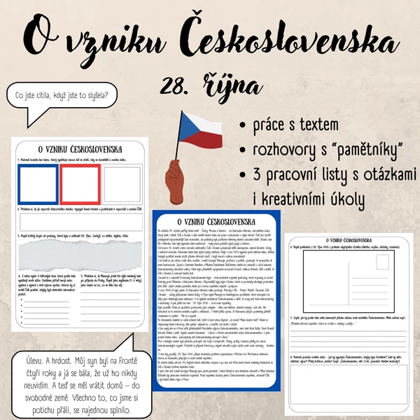 O vzniku Československa 1