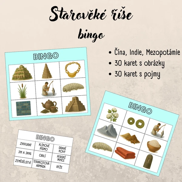 Starověké říše - bingo 1