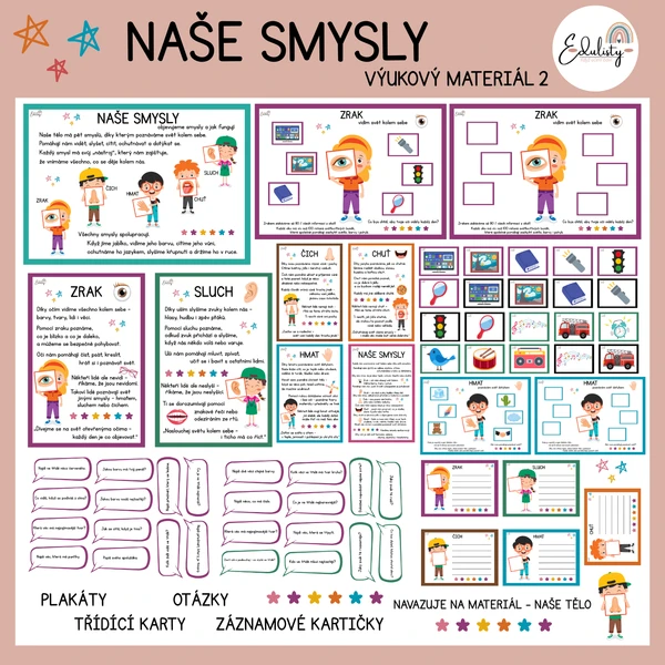 Naše smysly – výukový materiál  1
