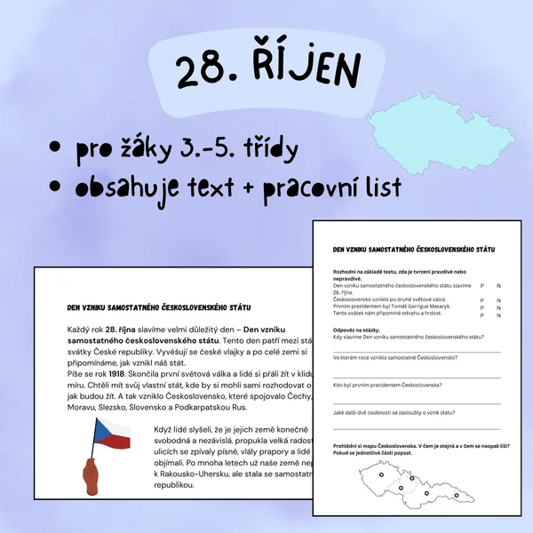 28. říjen - pracovní list 1