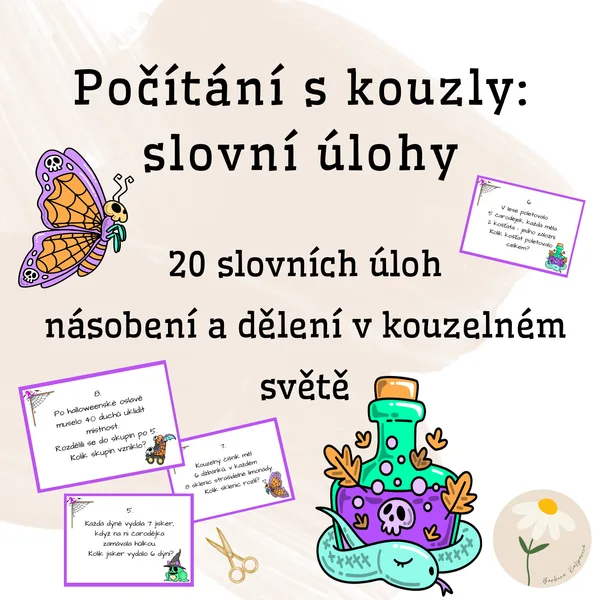 Počítáme s kouzly: slovní úlohy 1
