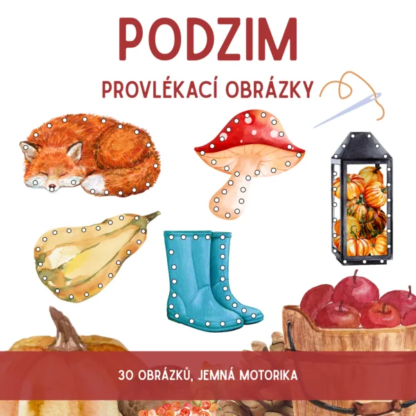 PODZIM - provlékací obrázky 1