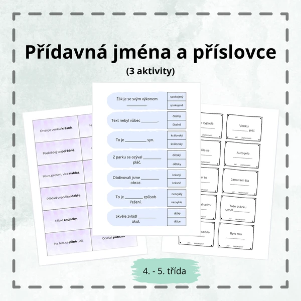 Přídavná jména a příslovce 1