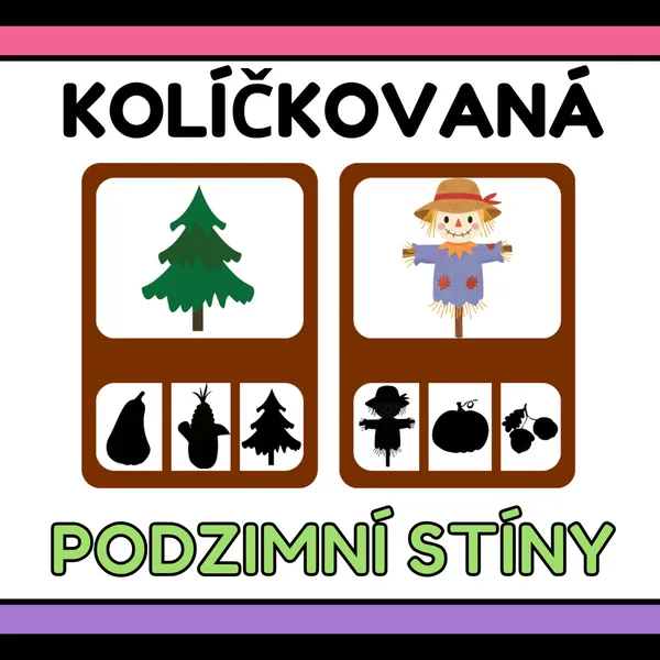 Podzimní stíny - kolíčkovaná 1