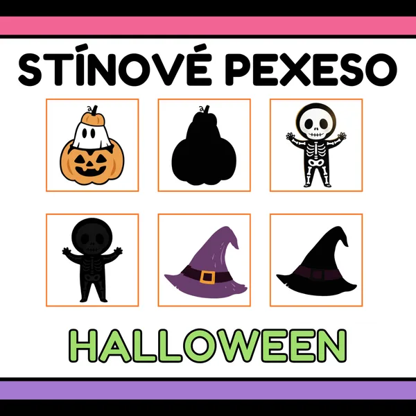 Stínové pexeso - Halloween 1