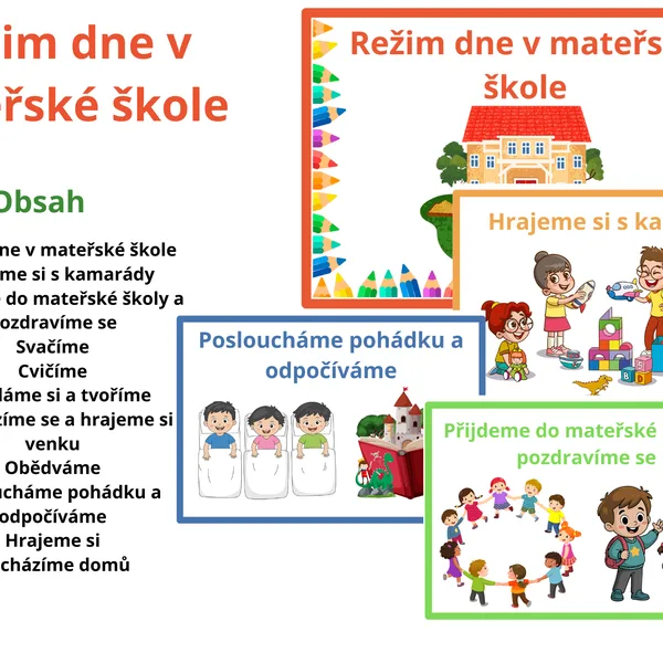Režim dne v mateřské škole 1