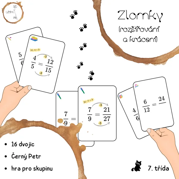 Zlomky - rozšiřování a krácení (Černý Petr) 1