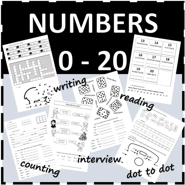 NUMBERS 0 - 20 1
