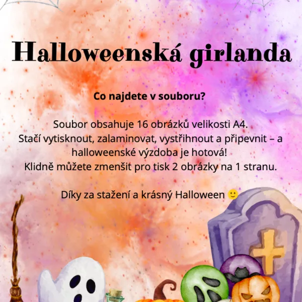 Halloweenská girlanda 1