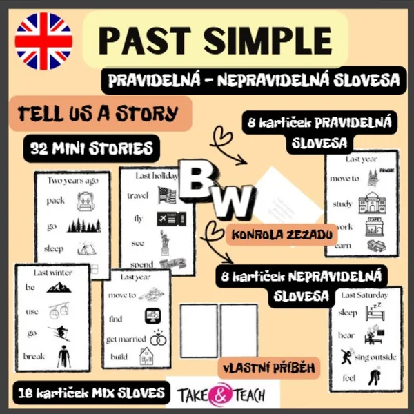 PAST SIMPLE - NEPRAVIDELNÁ A PRAVIDELNÁ SLOVESA - MINULÝ ČAS PROSTÝ 1