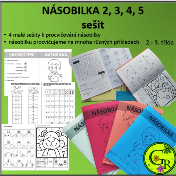 Násobilka2, 3, 4, 5, - sešitky 1