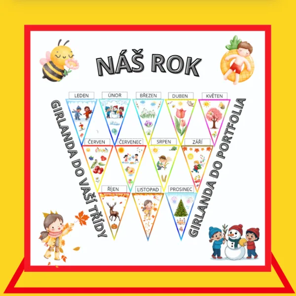 NÁŠ ROK - GIRLANDA DO MŠ 1