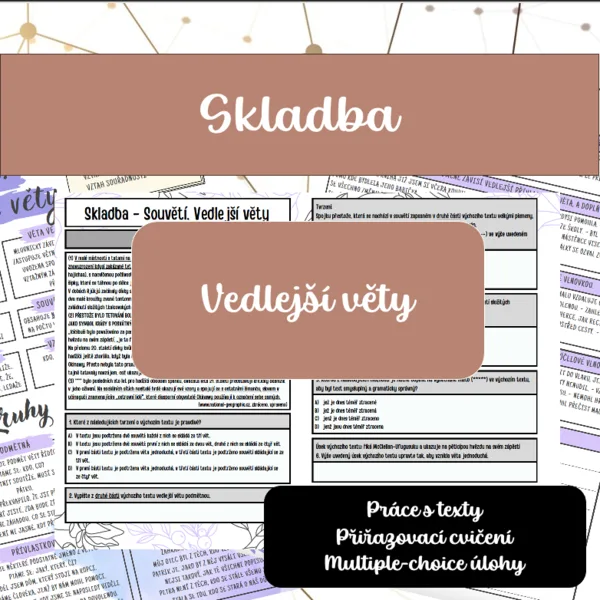 Skladba: Souvětí, vedlejší věty 1