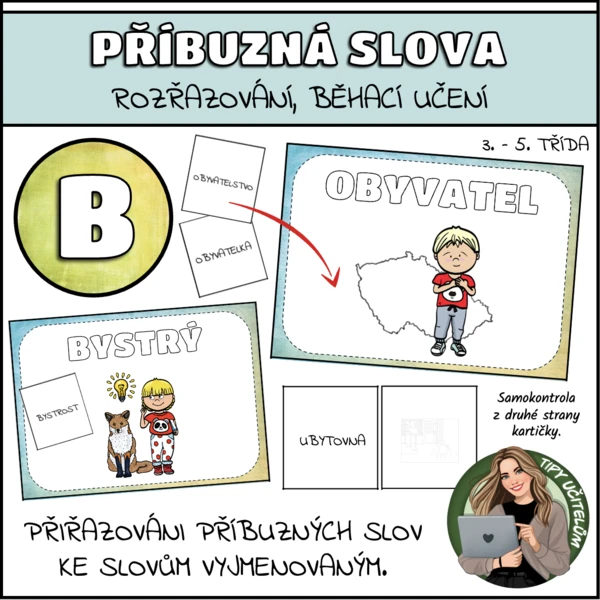 Slova příbuzná k vyjmenovaným slovům po B 1