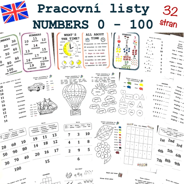 Pracovní listy - Numbers 1