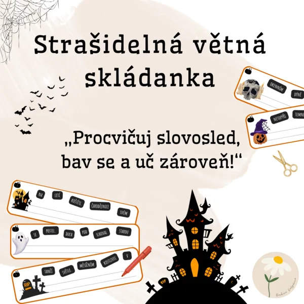 Strašidelná větná skládanka 1