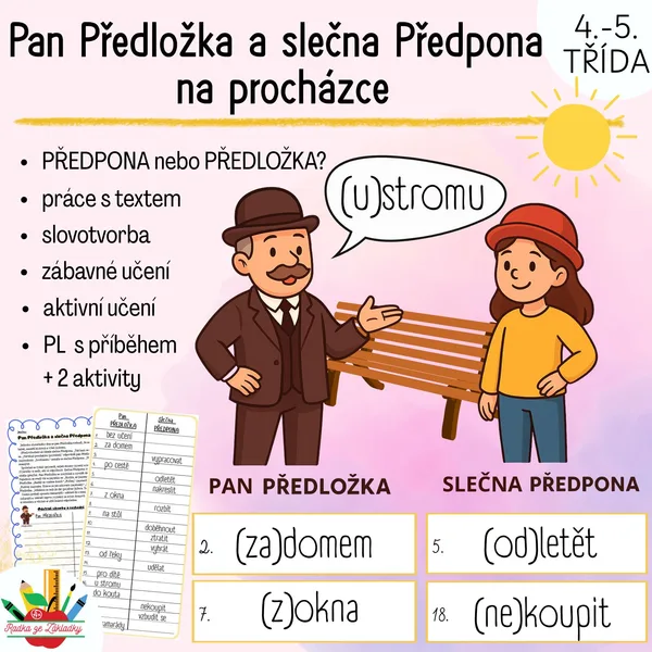 Pan Předložka a slečna Předpona na procházce 1