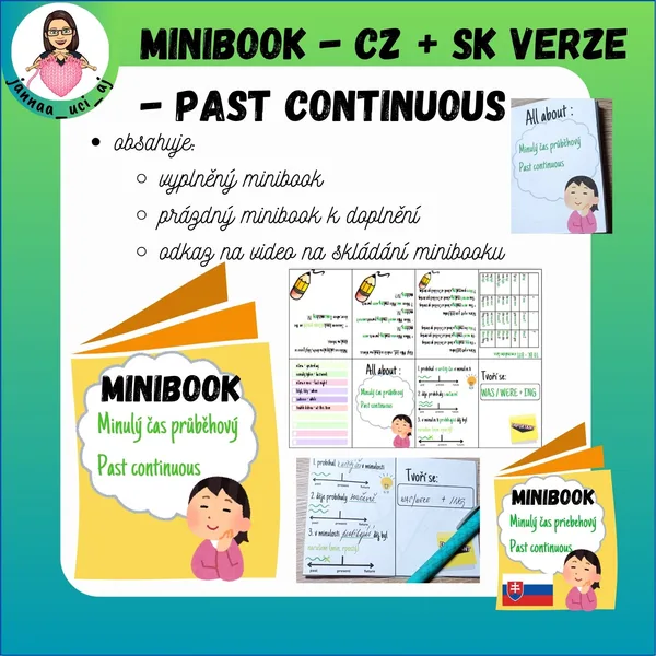 Minibook - past continuous - CZ + SK verze 1