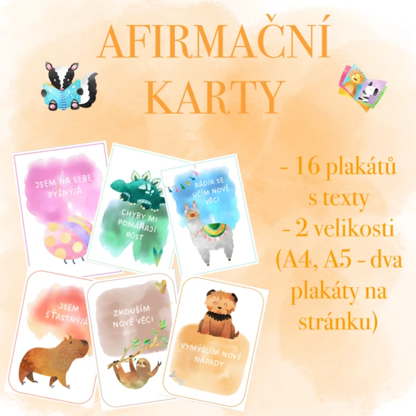 Afirmační karty 1