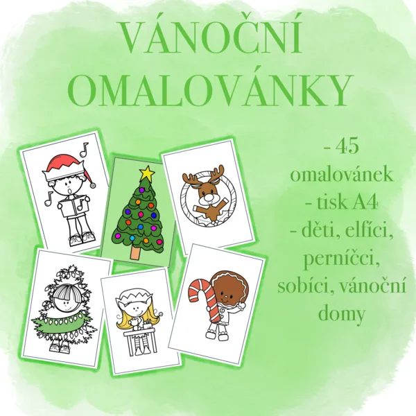 Vánoční omalovánky 1