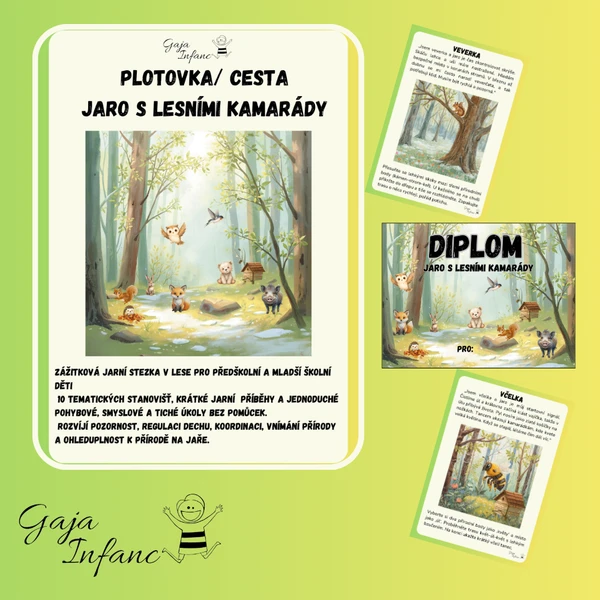 🌿 Plotovka/stezka: Jaro s lesními kamarády 🌿 1