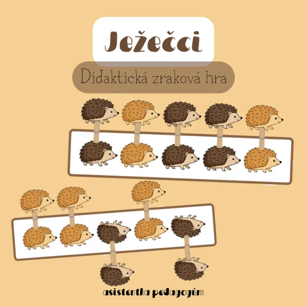 Ježečci - jemná motorika a zrakové vnímání 1