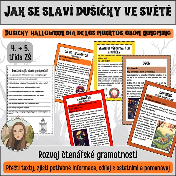 Dušičky u nás a ve světě (rozvoj čtenářské gramotnosti) 1