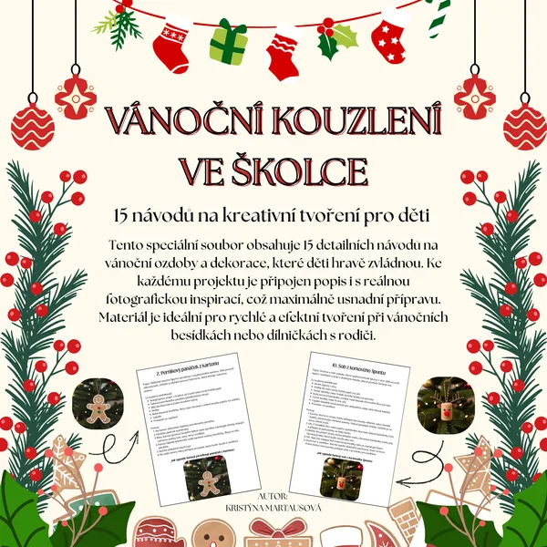 Vánoční kouzlení ve školce - 15 návodů na kreativní tvoření  1