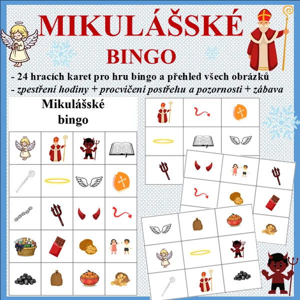 Mikulášské bingo 1