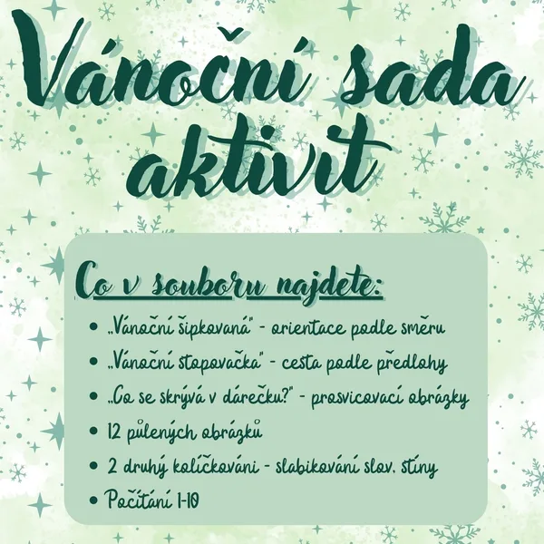 Vánoční sada aktivit 🎄🎁 1