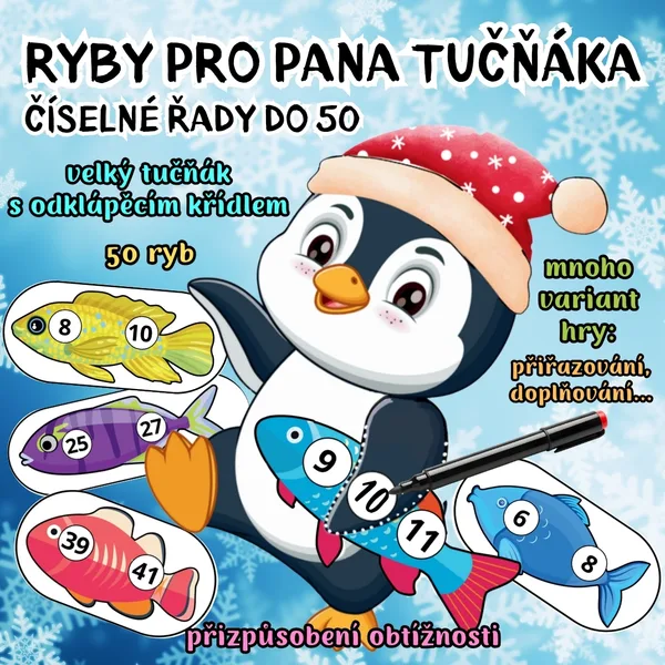 RYBY PRO PANA TUČŇÁKA - číselné řady do 50 1