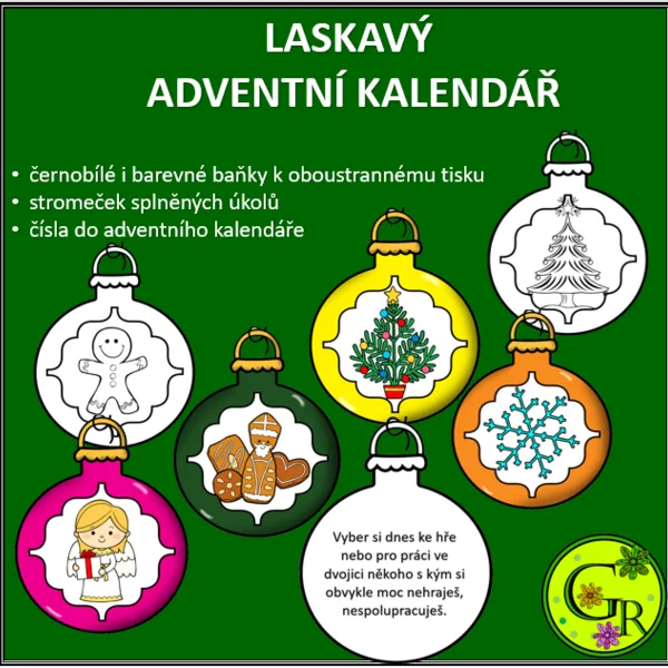 LASKAVÝ ADVENTNÍ KALENDÁŘ 1
