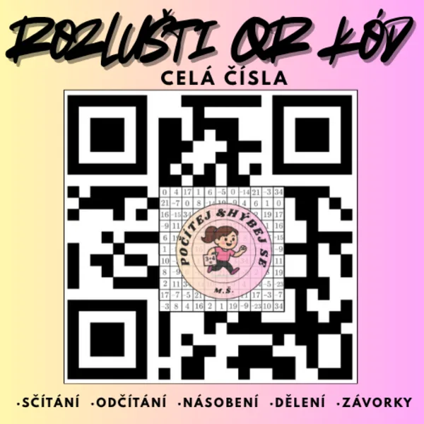 Rozlušti QR kód - Celá čísla 1