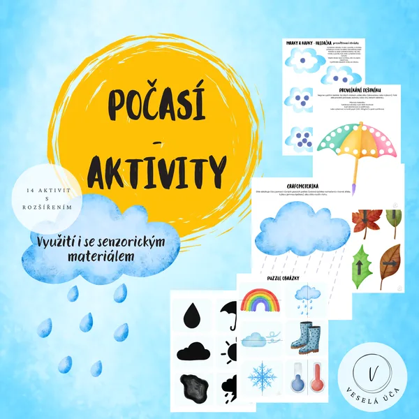Počasí - aktivity (využití i se senzorickým materiálem) 1