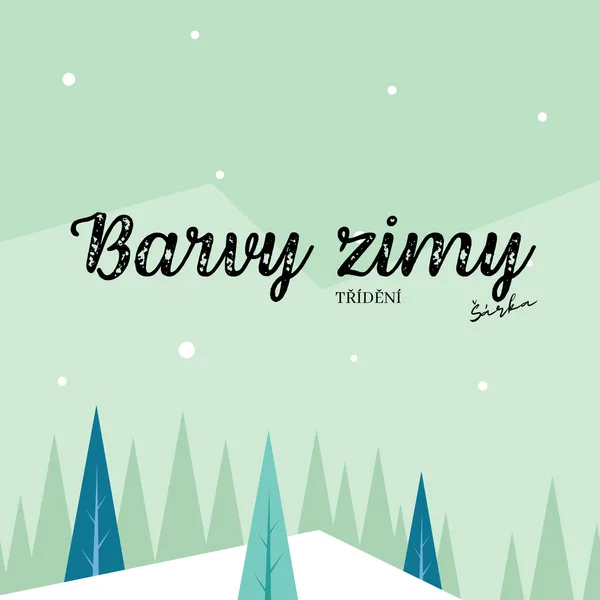 Barvy ZIMY - třídění 1