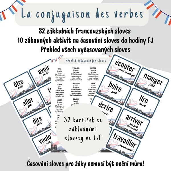 La conjugaison des verbes - časování sloves hravě a efektivně 1