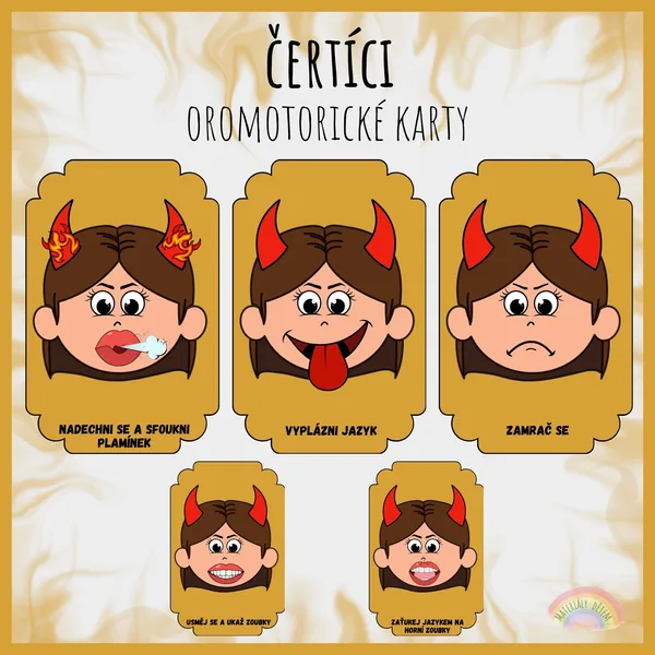 🔥Čertíci, oromotorické karty🔥 1