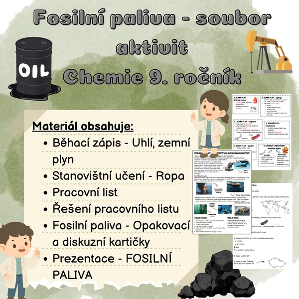 Fosilní paliva - soubor aktivit 1