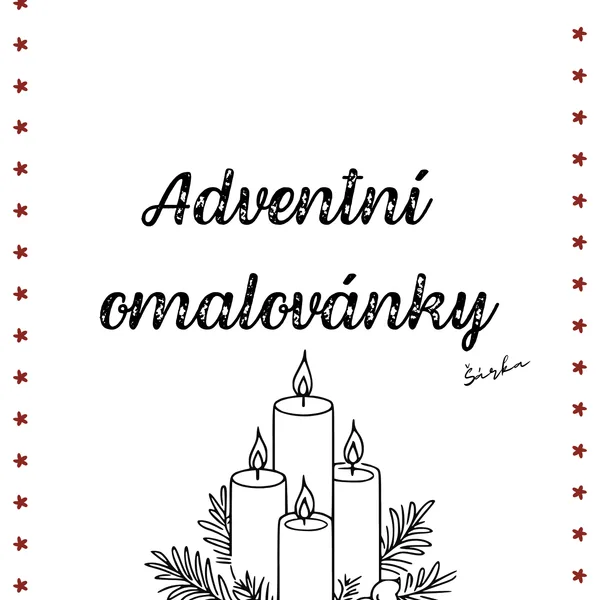Adventní omalovánky 1