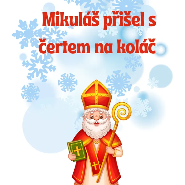 Mikuláš přišel s čertem na koláč 1