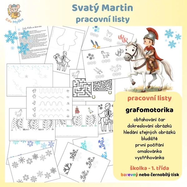 Svatý Martin - pracovní listy 1