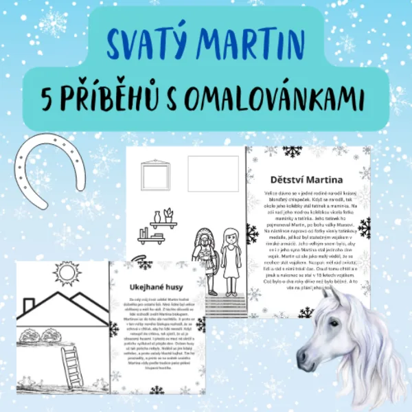 Svatý Martin - 5 příběhů s omalovánkami 1