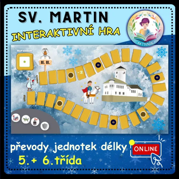 SV. MARTIN-interaktivní hra (převody jednotek délky) 1